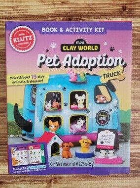 Klutz Mini Clay World Pet Adoption Truck - Activity Crafts Ages 8-12 Cat Dog
